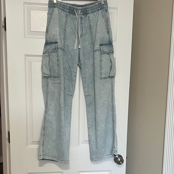 aerie Denim - Aerie acid wash wide leg  Denim